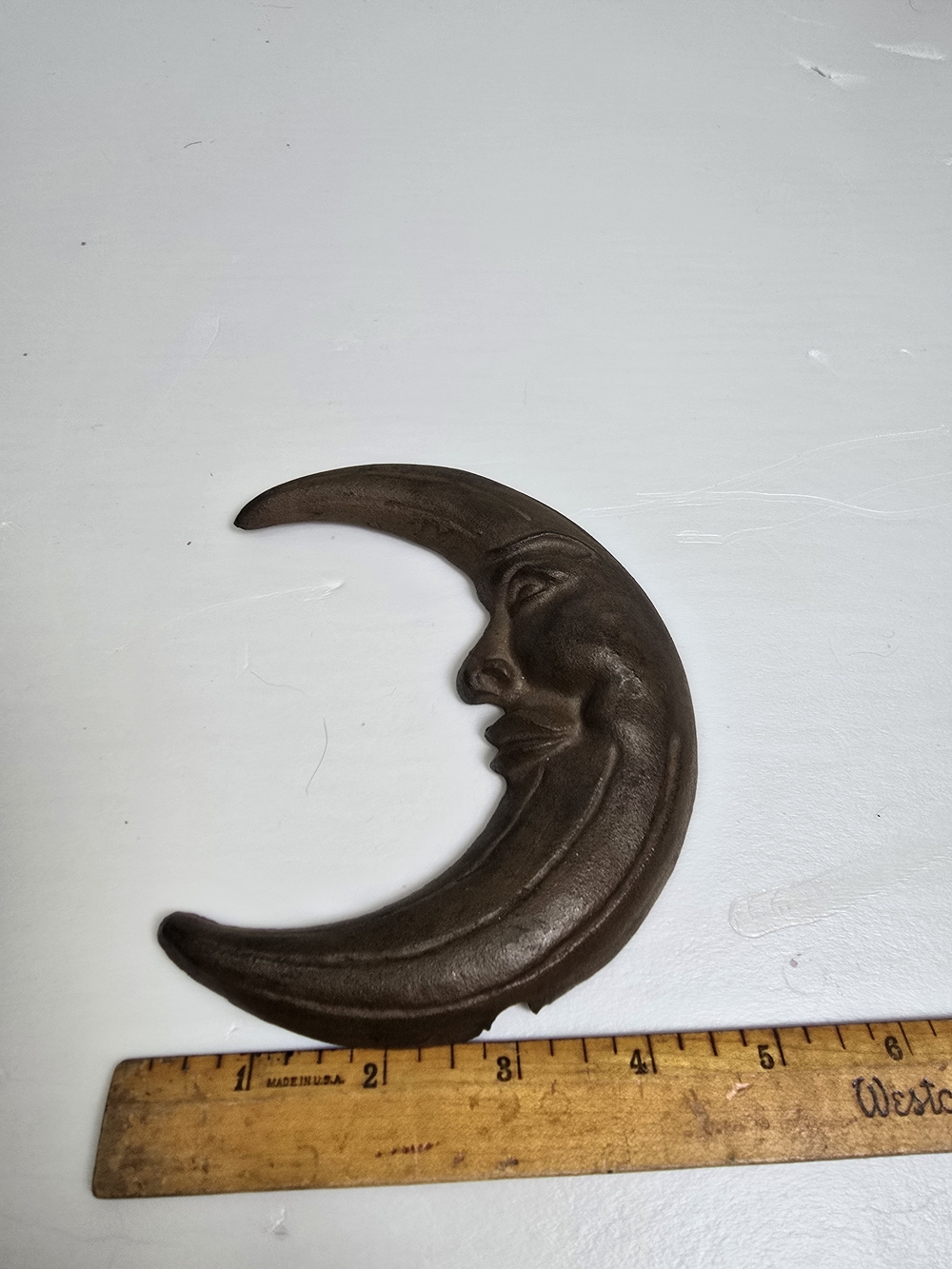 Sun Moon Cast Iron Rustic Vintage Antique  Doorknocker - Picture 7 of 8